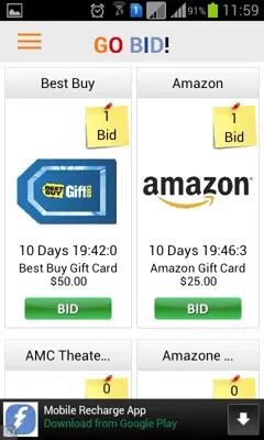 GoBid android App screenshot 3